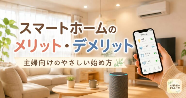 スマートホームのメリットとデメリットとは?主婦向けの始め方
