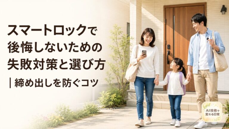 スマートロックで後悔しないための失敗対策と選び方|締め出しを防ぐコツ