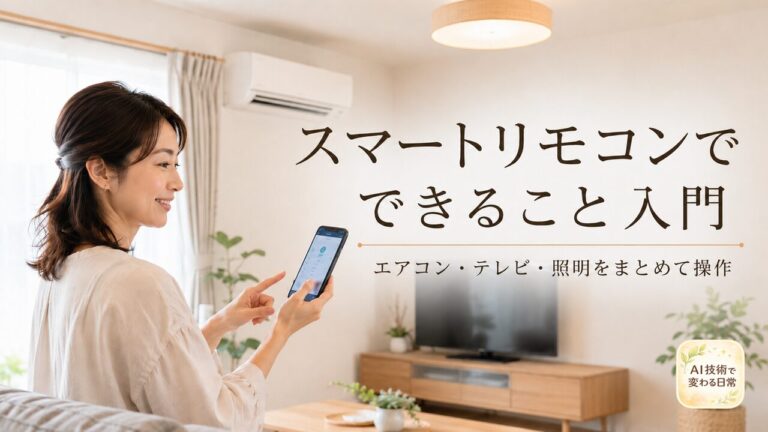 スマートリモコンでできること入門|便利な使い方・選び方・注意点